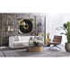 Amadeus 43.25 X 37.5 inch Grey / Antique Brass Coffee Table
